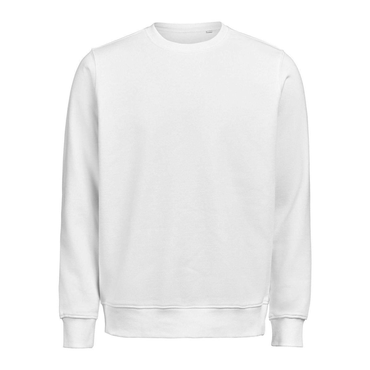 White - Front - Untagged Movement Mens Crew Neck Regular Sweatshirt