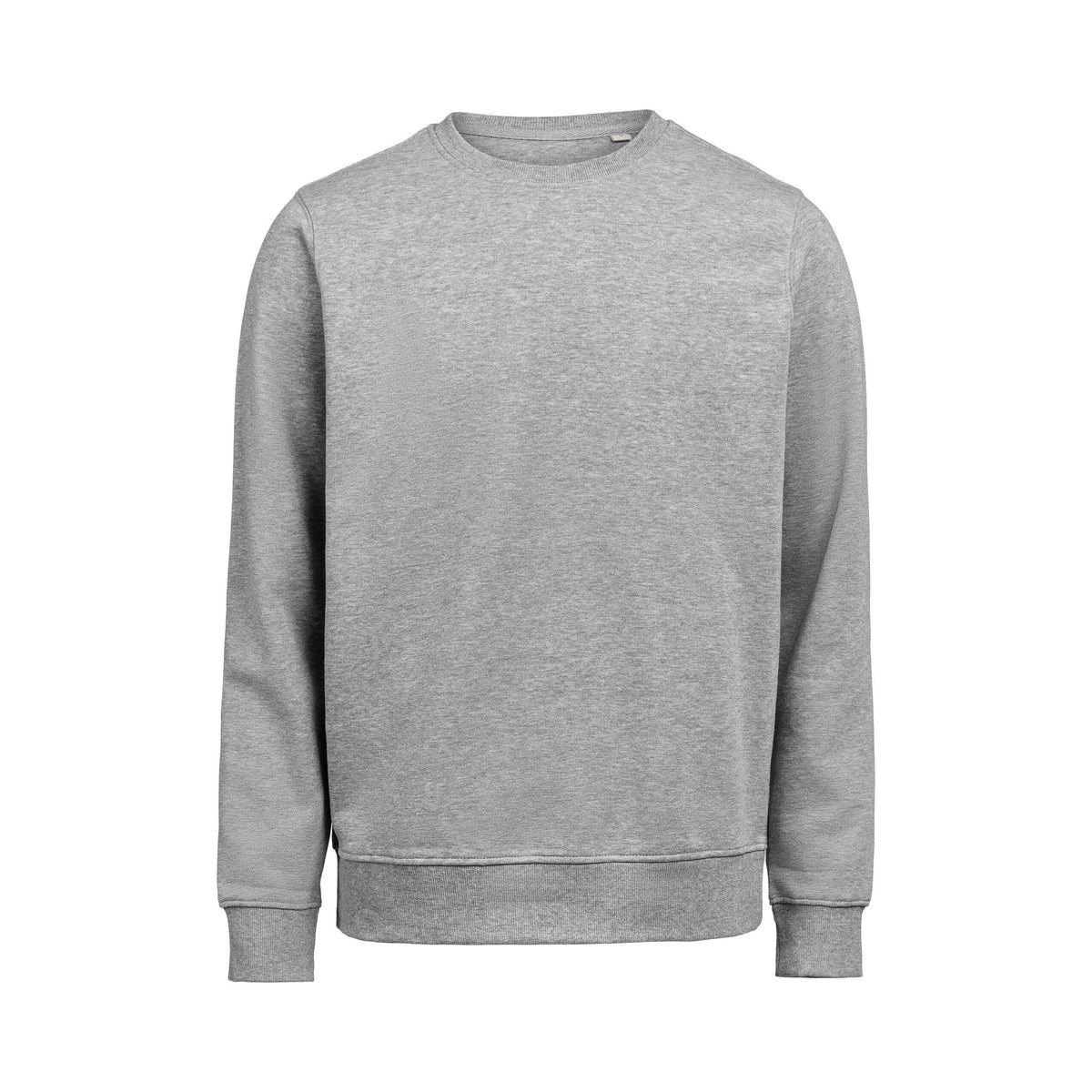 Grey Melange - Back - Untagged Movement Mens Crew Neck Regular Sweatshirt