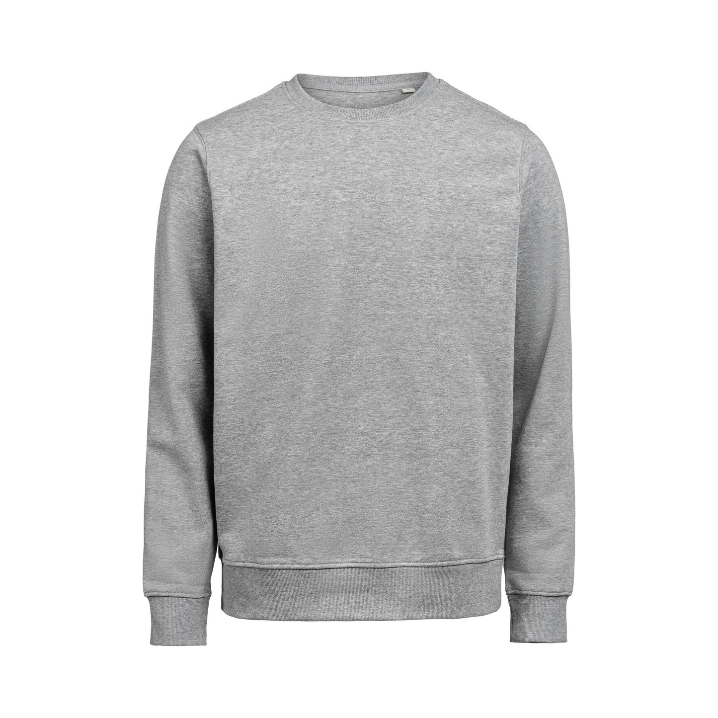Grey Melange - Back - Untagged Movement Mens Crew Neck Regular Sweatshirt