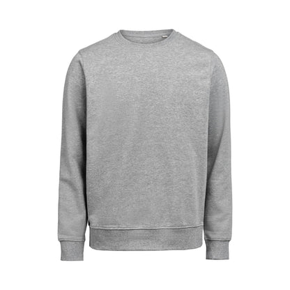 Grey Melange - Back - Untagged Movement Mens Crew Neck Regular Sweatshirt