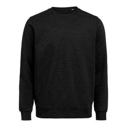 Black - Front - Untagged Movement Mens Crew Neck Regular Sweatshirt