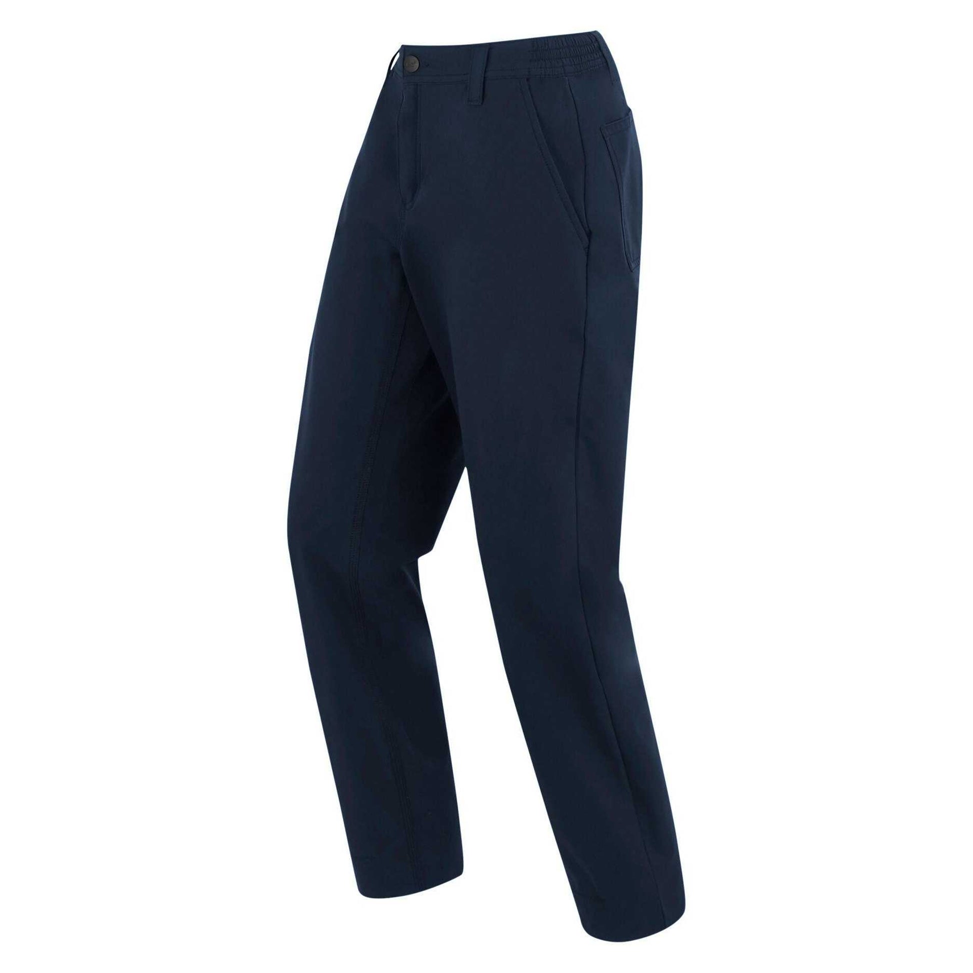 Navy - Side - Regatta Professional Womens-Ladies Pro Action Stretch Trousers