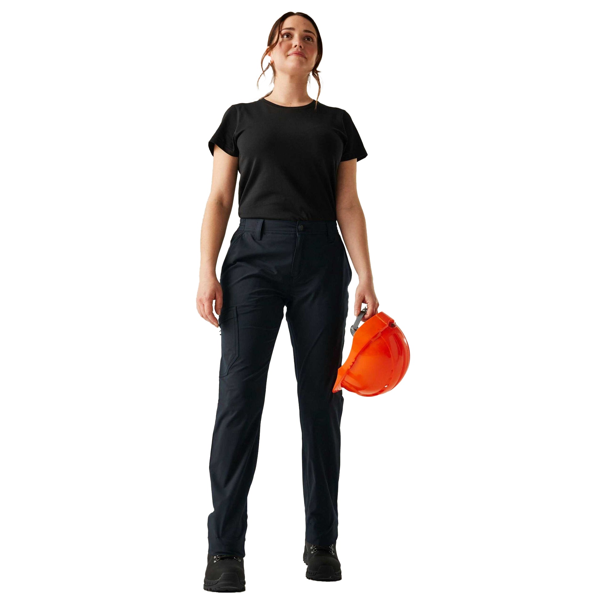 Navy - Lifestyle - Regatta Professional Womens-Ladies Pro Action Stretch Trousers