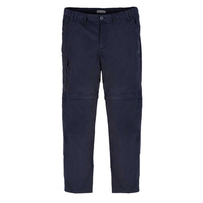 Dark Navy - Front - Craghoppers Expert Mens Kiwi Convertible Tailored Trousers