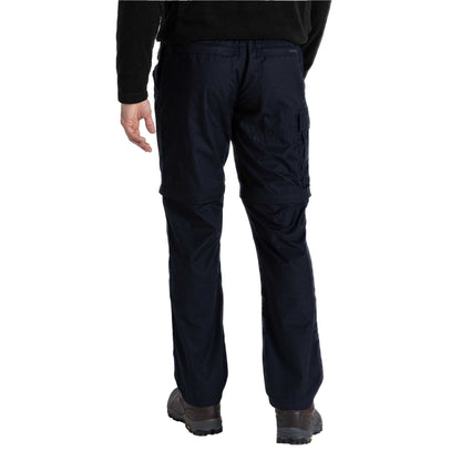 Dark Navy - Back - Craghoppers Expert Mens Kiwi Convertible Tailored Trousers