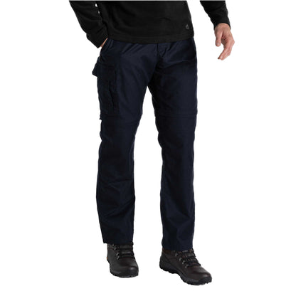 Dark Navy - Side - Craghoppers Expert Mens Kiwi Convertible Tailored Trousers