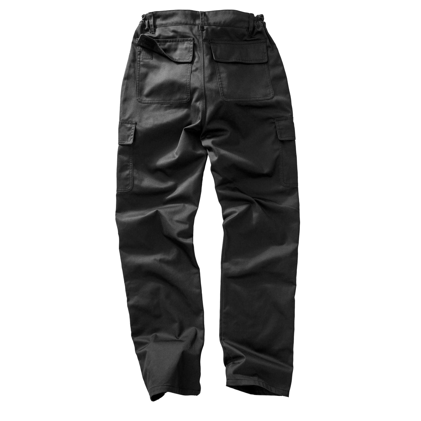 Black - Back - Result Recycled Mens Utility Trousers