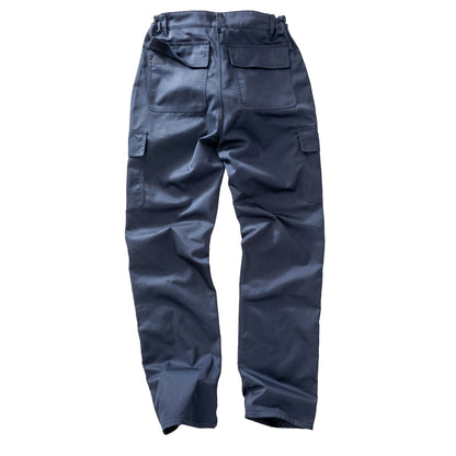 Navy - Back - Result Recycled Mens Utility Trousers
