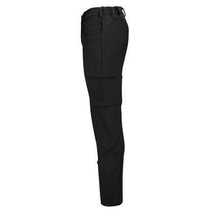 Black - Side - Printer Mens Ultra Plain Zip-Off Trousers