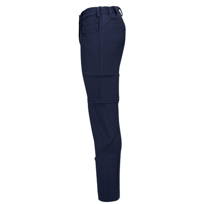 Navy - Side - Printer Mens Ultra Plain Zip-Off Trousers