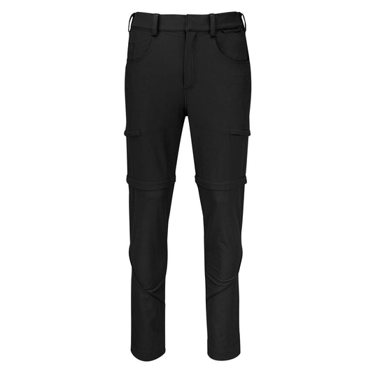 Black - Front - Printer Mens Ultra Plain Zip-Off Trousers