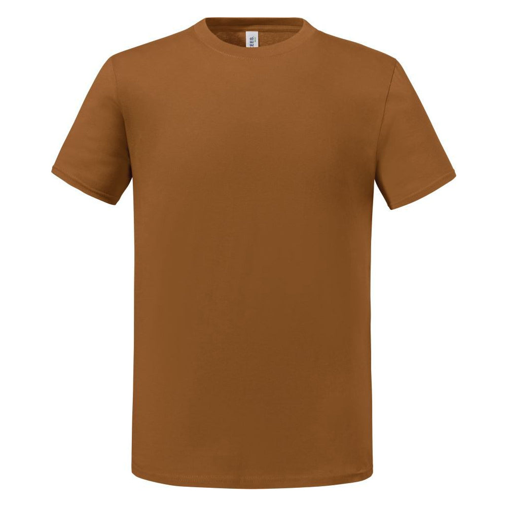 Golden Pecan - Front - Jerzees Mens Eco Premium Organic T-Shirt