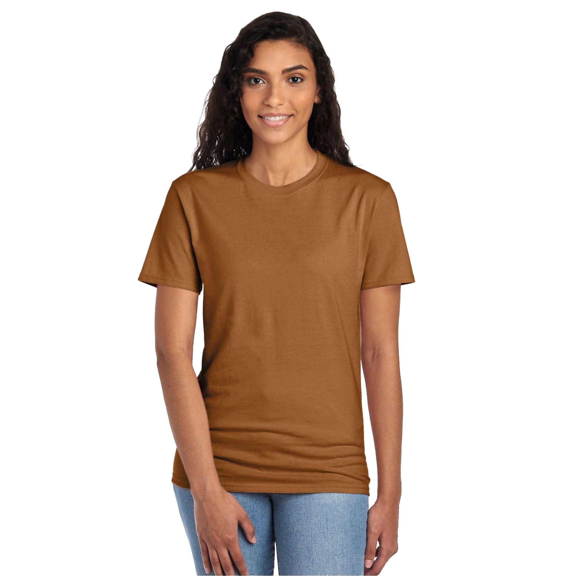 Golden Pecan - Back - Jerzees Mens Eco Premium Organic T-Shirt