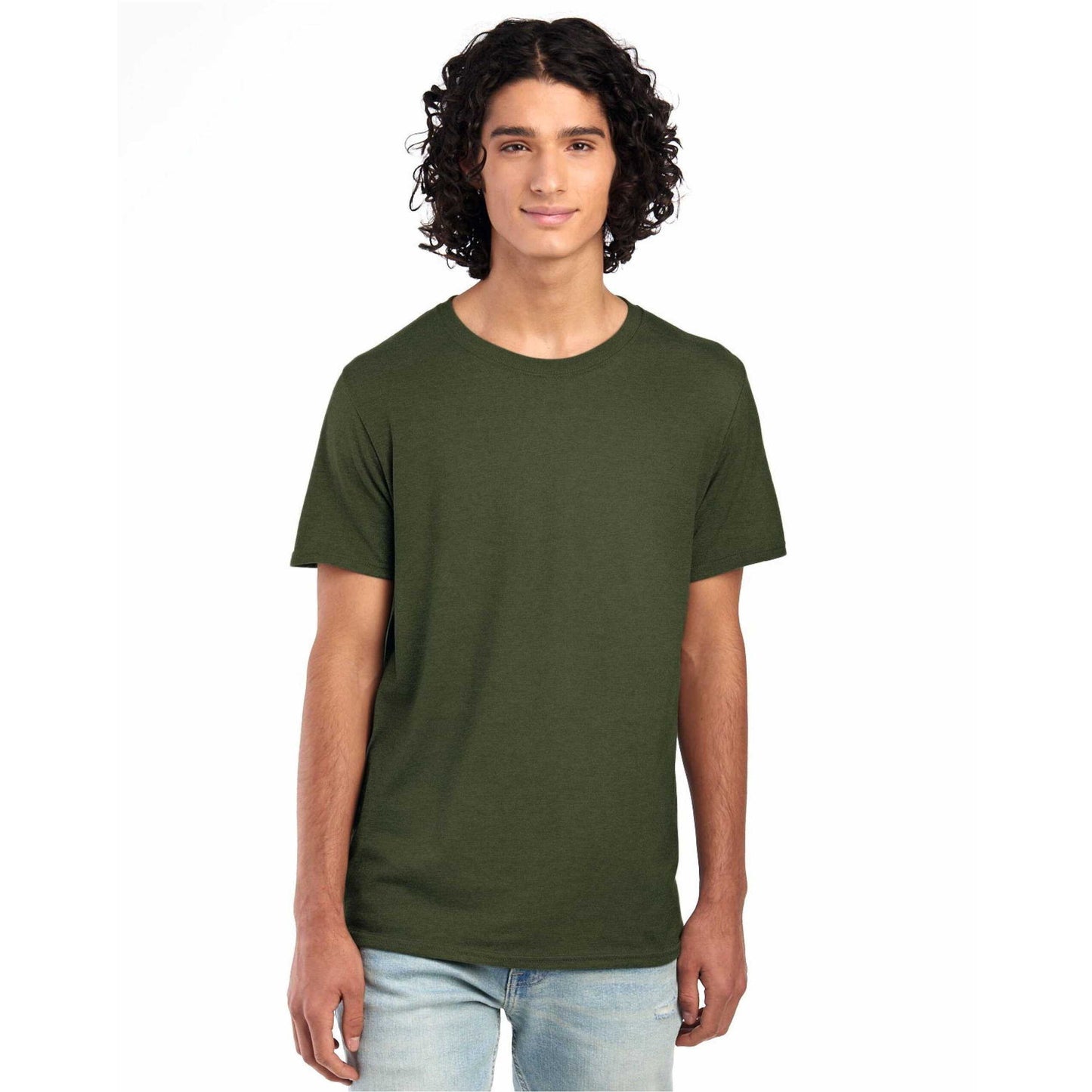 Military Green - Side - Jerzees Mens Eco Premium Organic T-Shirt