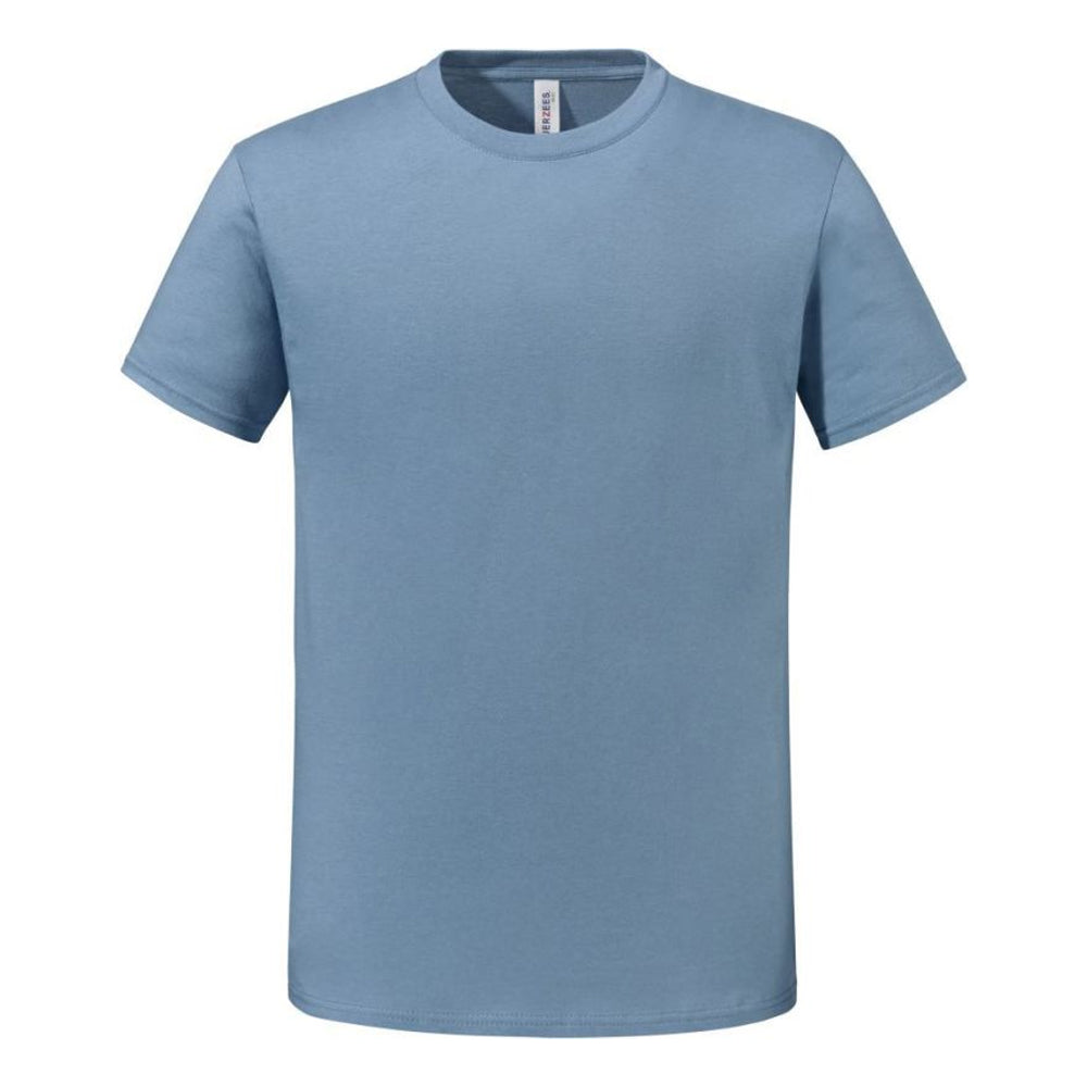 Mineral Blue - Front - Jerzees Mens Eco Premium Organic T-Shirt