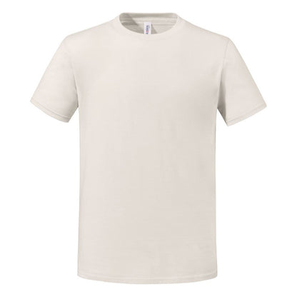 Natural - Front - Jerzees Mens Eco Premium Organic T-Shirt