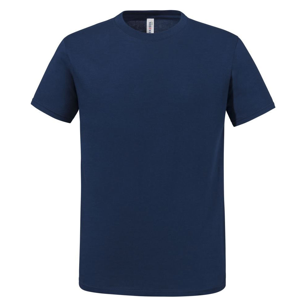 Navy Blue - Front - Jerzees Mens Eco Premium Organic T-Shirt