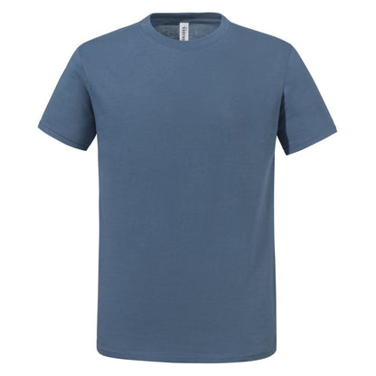 Denim - Front - Jerzees Mens Eco Premium Organic T-Shirt