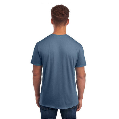 Denim - Back - Jerzees Mens Eco Premium Organic T-Shirt