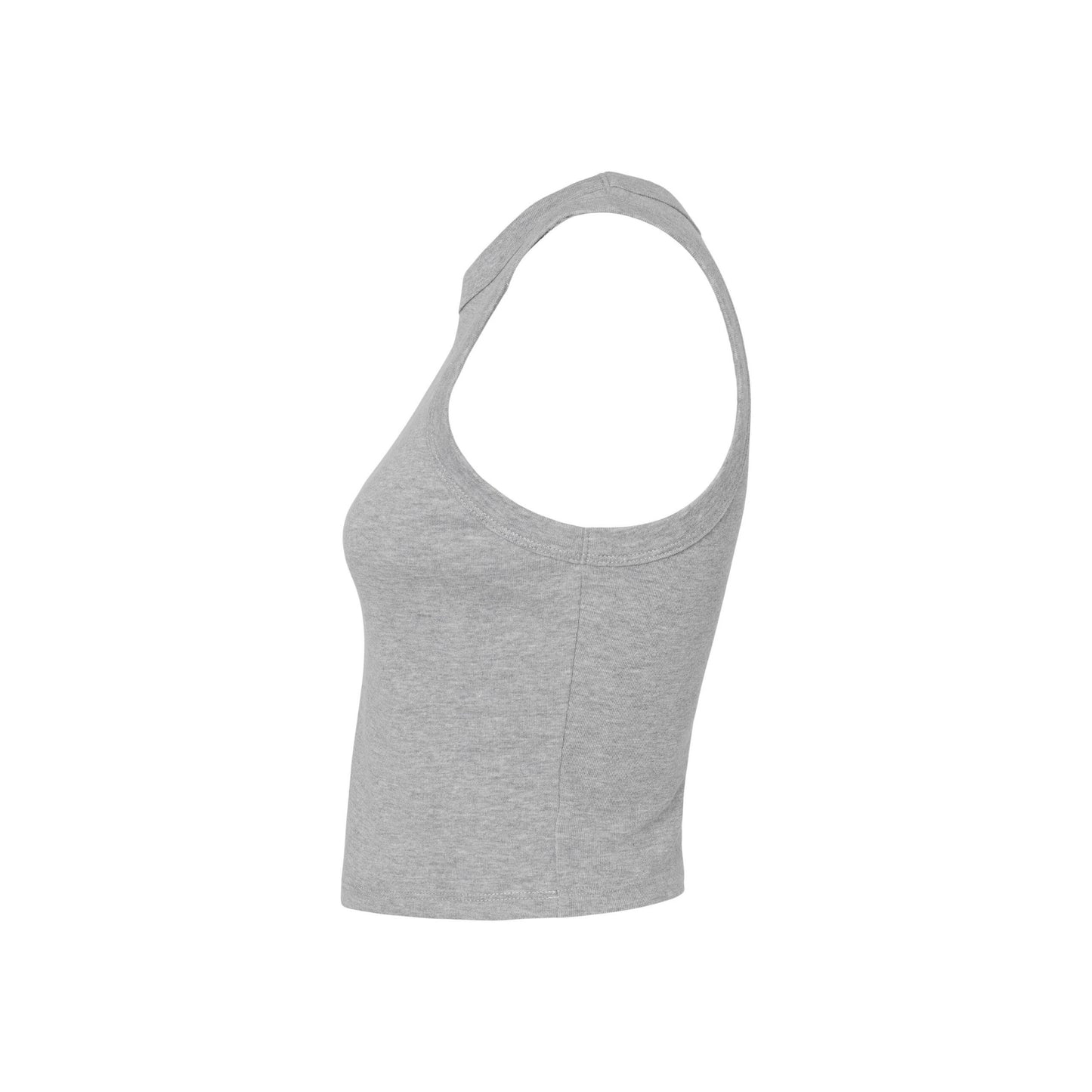 Athletic Heather - Back - Bella + Canvas Womens-Ladies Micro-Rib Racerback Tank Top