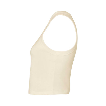 Solid Natural - Back - Bella + Canvas Womens-Ladies Micro-Rib Racerback Tank Top