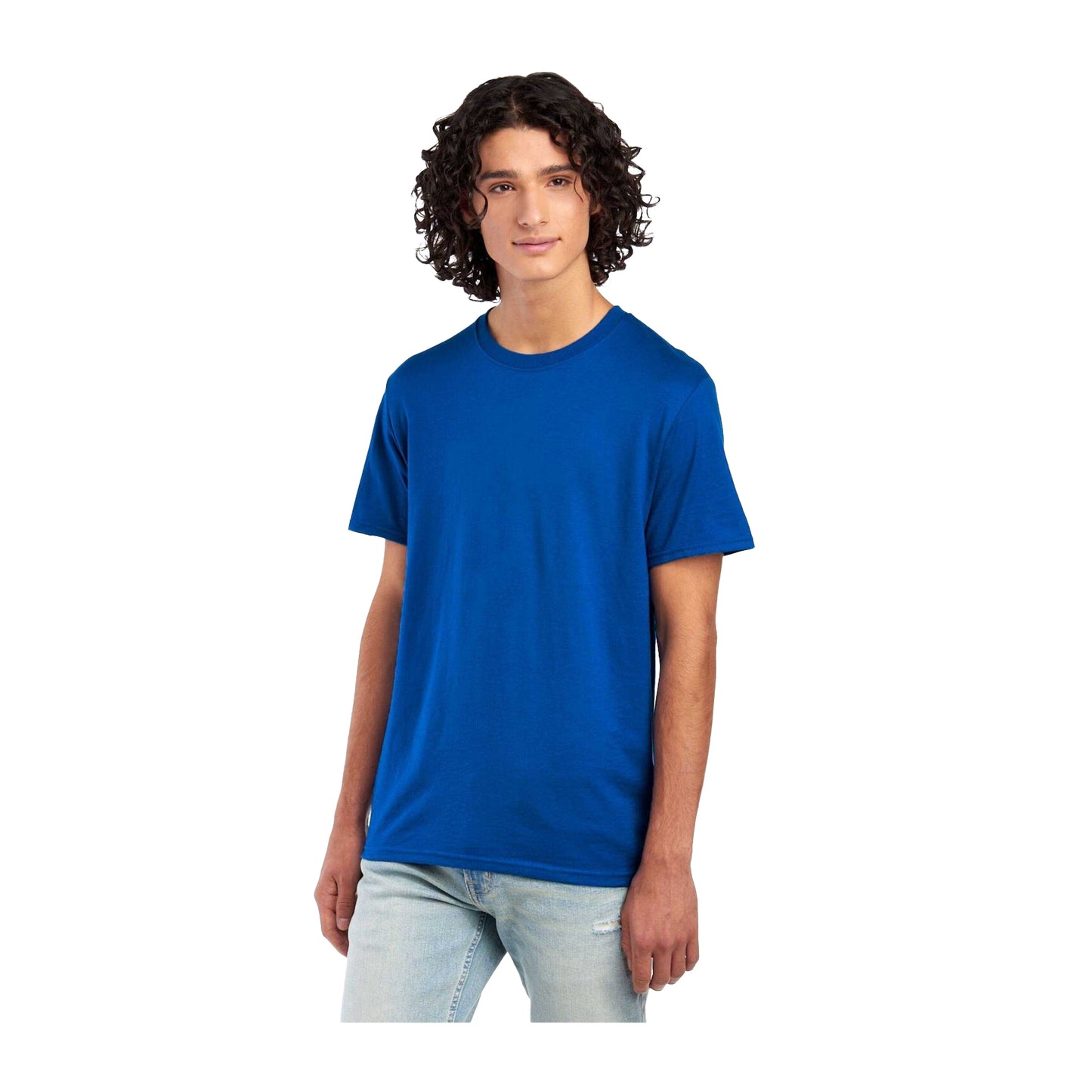 Royal Blue - Side - Jerzees Mens Essential Cotton T-Shirt