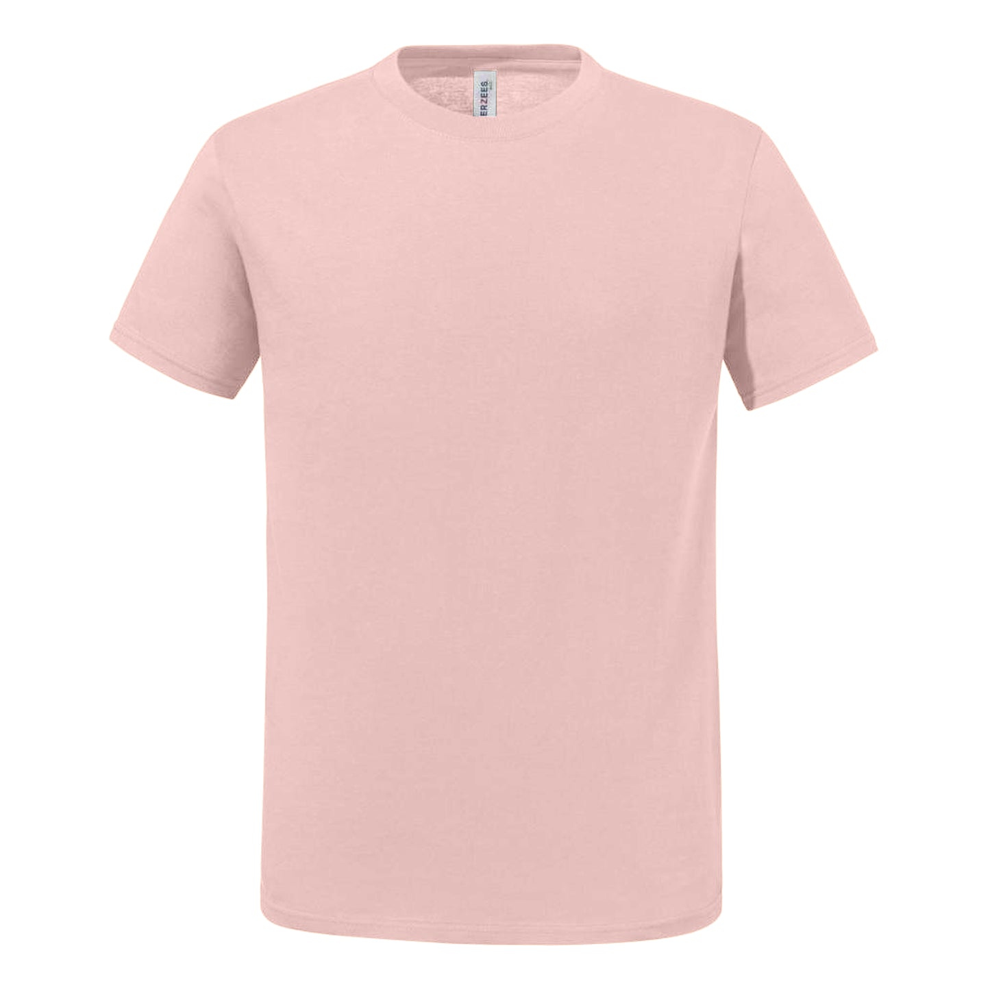 Blush Pink - Front - Jerzees Mens Essential Cotton T-Shirt