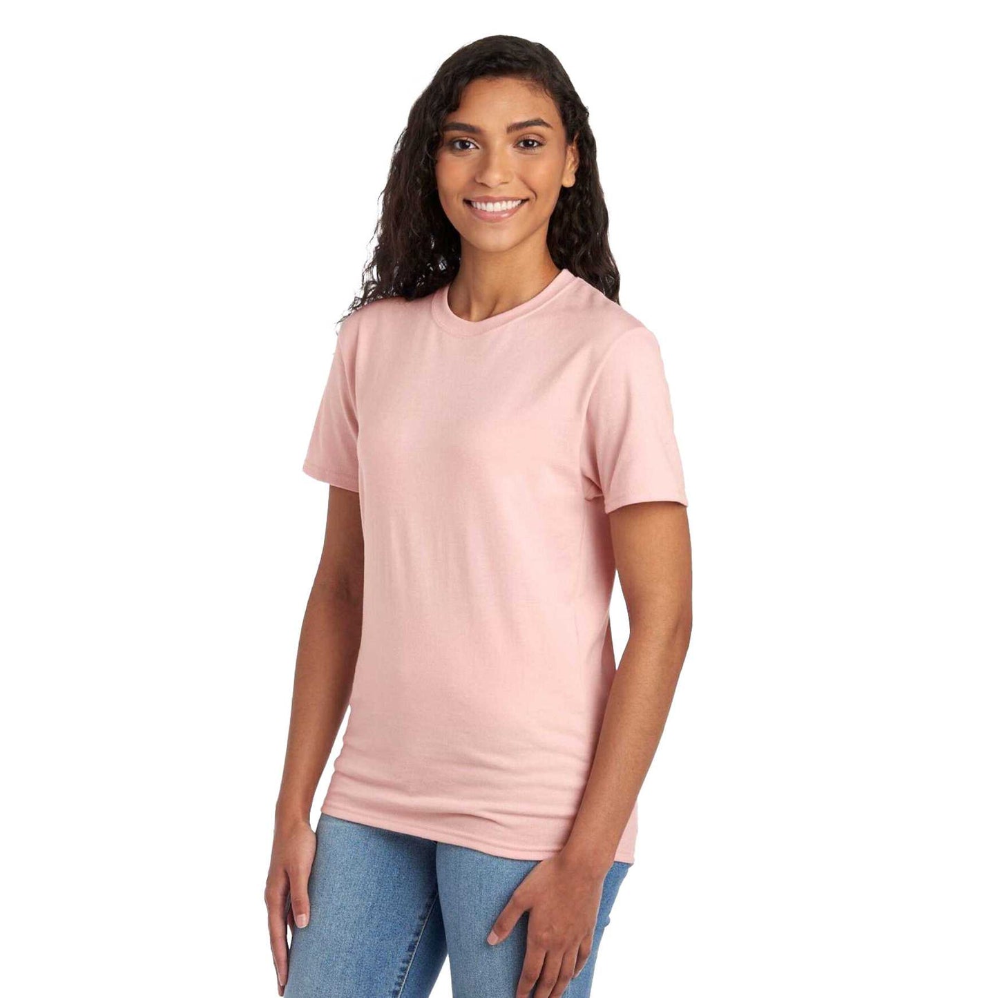 Blush Pink - Side - Jerzees Mens Essential Cotton T-Shirt