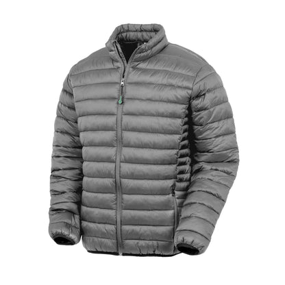 Frost Grey - Front - Result Recycled Unisex Adult Recycled Padded Jacket