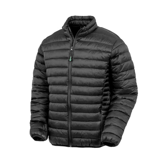 Black - Front - Result Recycled Unisex Adult Recycled Padded Jacket