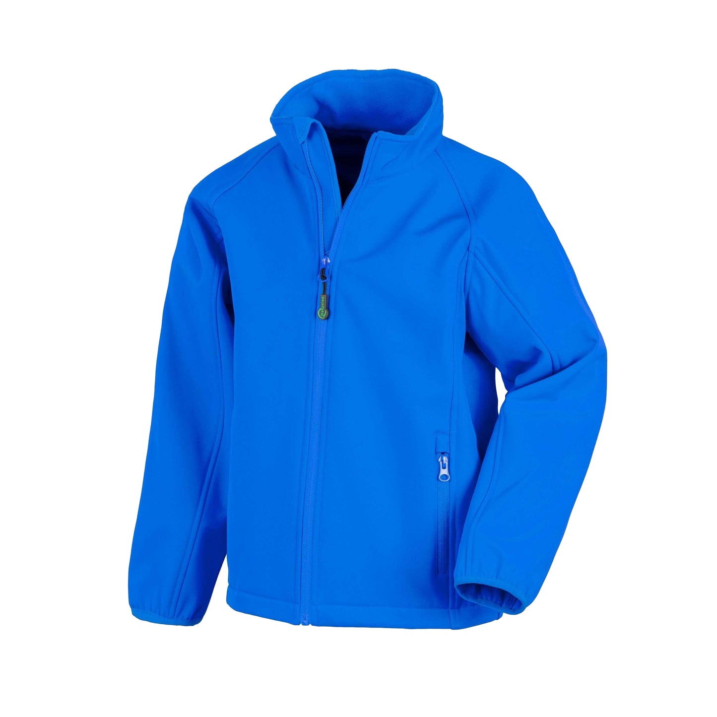 Royal Blue - Front - Result Recycled Childrens-Kids 2 Layer Printable Soft Shell Jacket