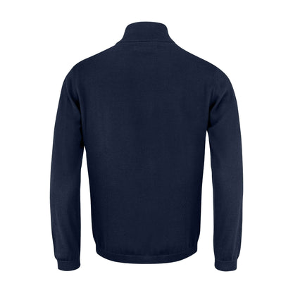 Navy - Back - James Harvest Mens Ashland Knitted Cardigan