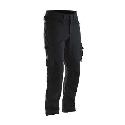 Black - Side - Jobman Mens Craftsman 4 Way Stretch Trousers