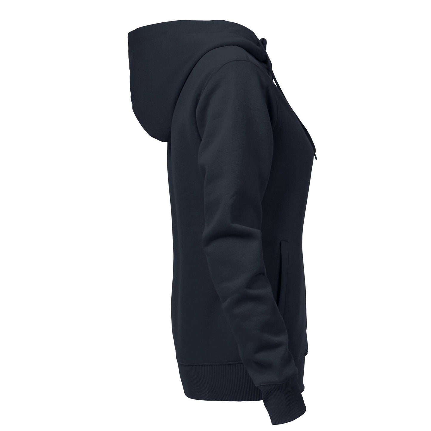 Dark Navy - Back - Printer Womens-Ladies Overhead Full Zip Hoodie
