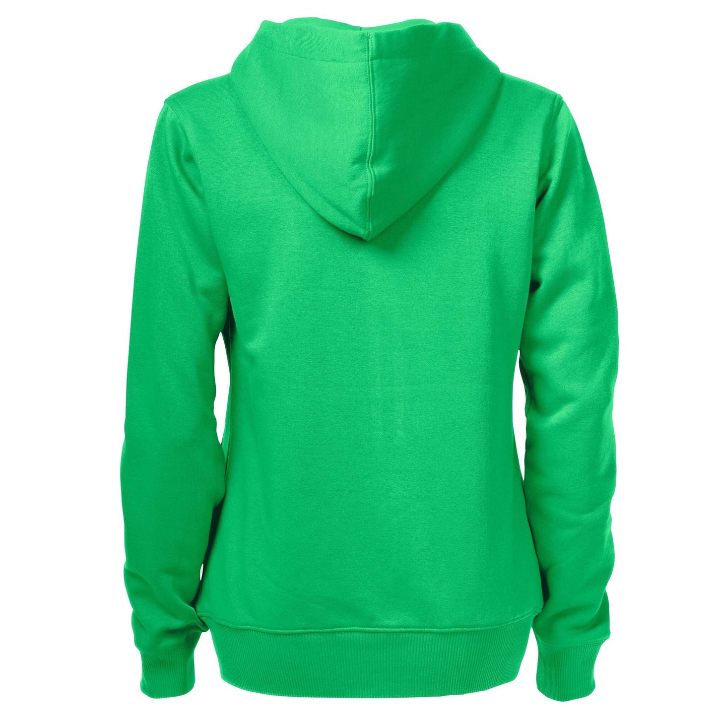Fresh Green - Back - Printer Womens-Ladies Overhead Full Zip Hoodie