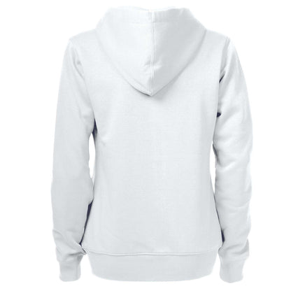 White - Back - Printer Womens-Ladies Overhead Full Zip Hoodie