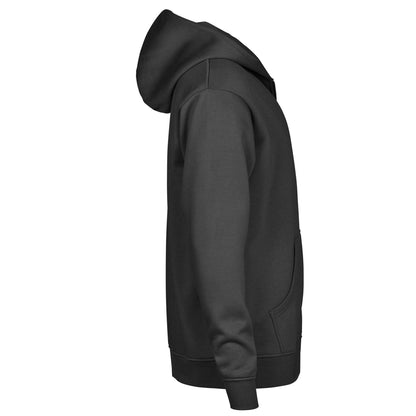 Black - Side - Tee Jays Unisex Adult Urban Hooded Full Zip Hoodie
