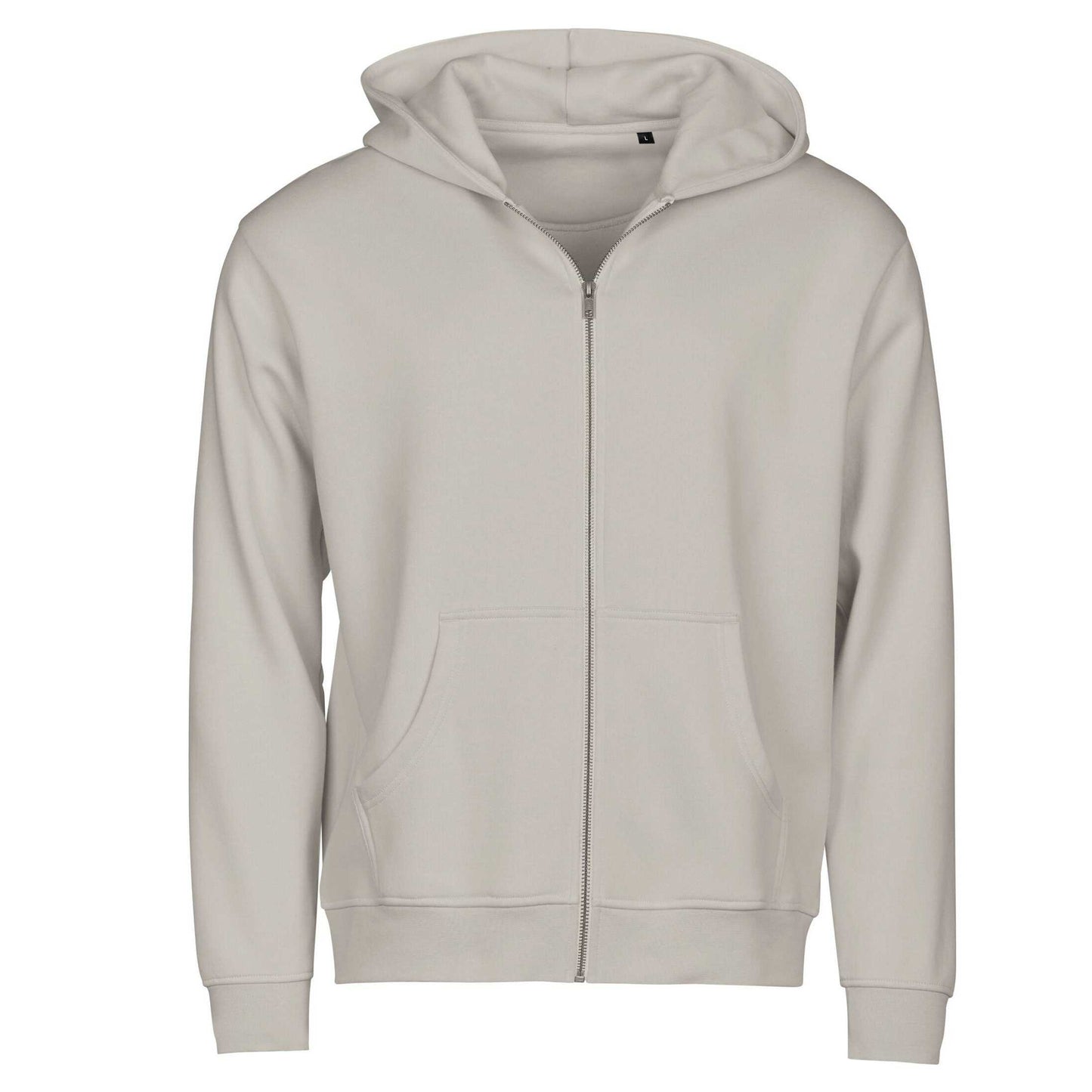 Cement - Front - Tee Jays Unisex Adult Urban Hooded Full Zip Hoodie