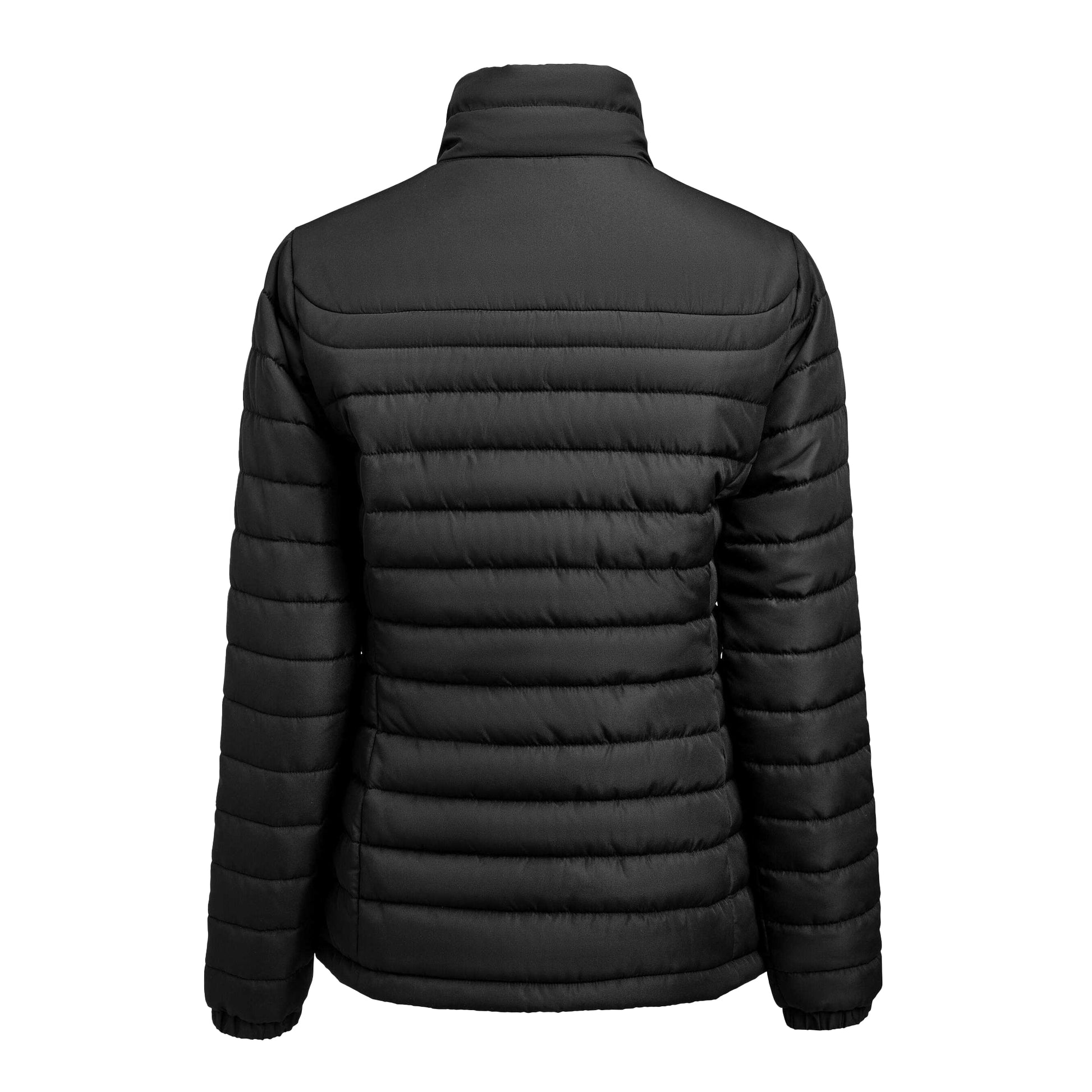 Black - Back - James Harvest Womens-Ladies Arches Padded Jacket