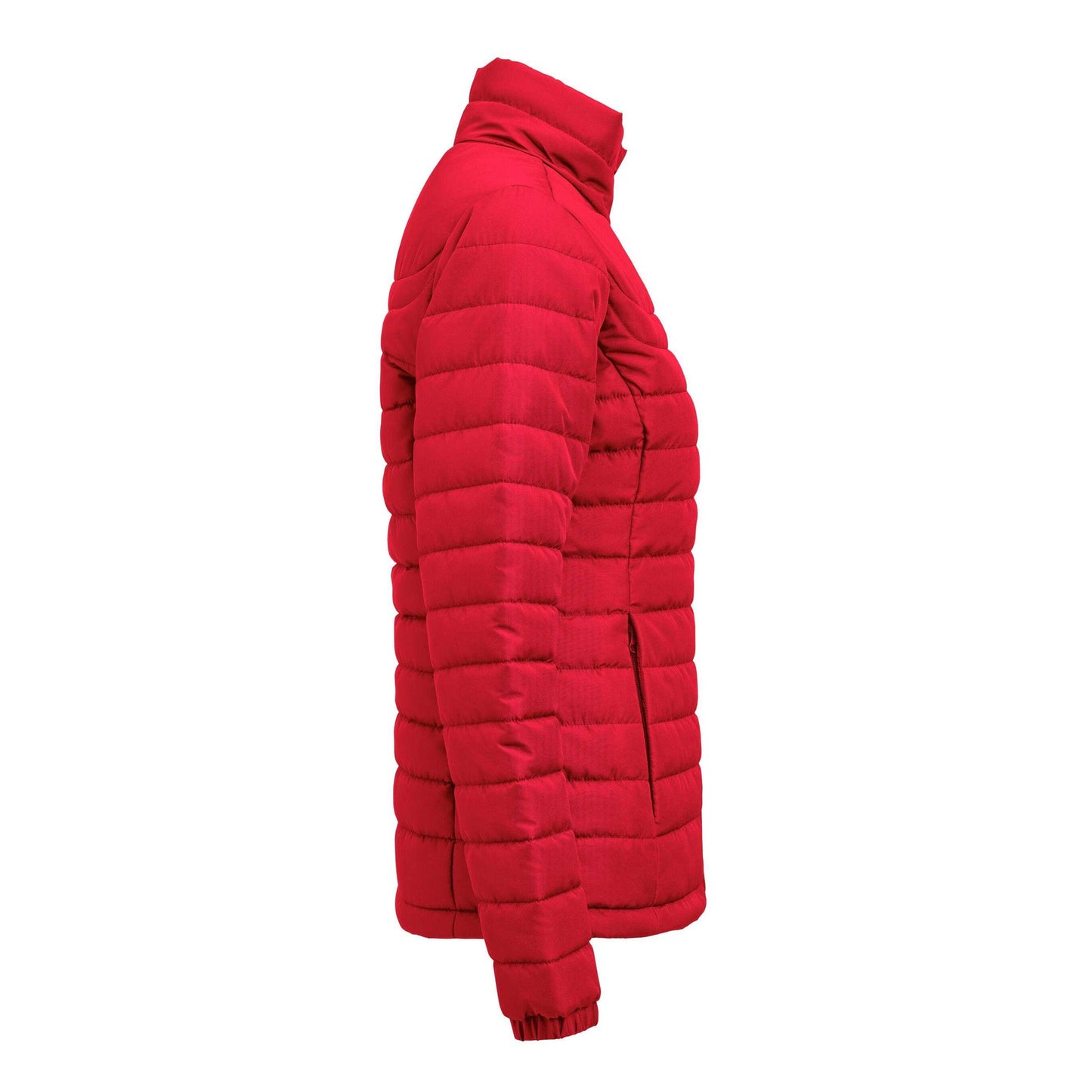 Red - Side - James Harvest Womens-Ladies Arches Padded Jacket