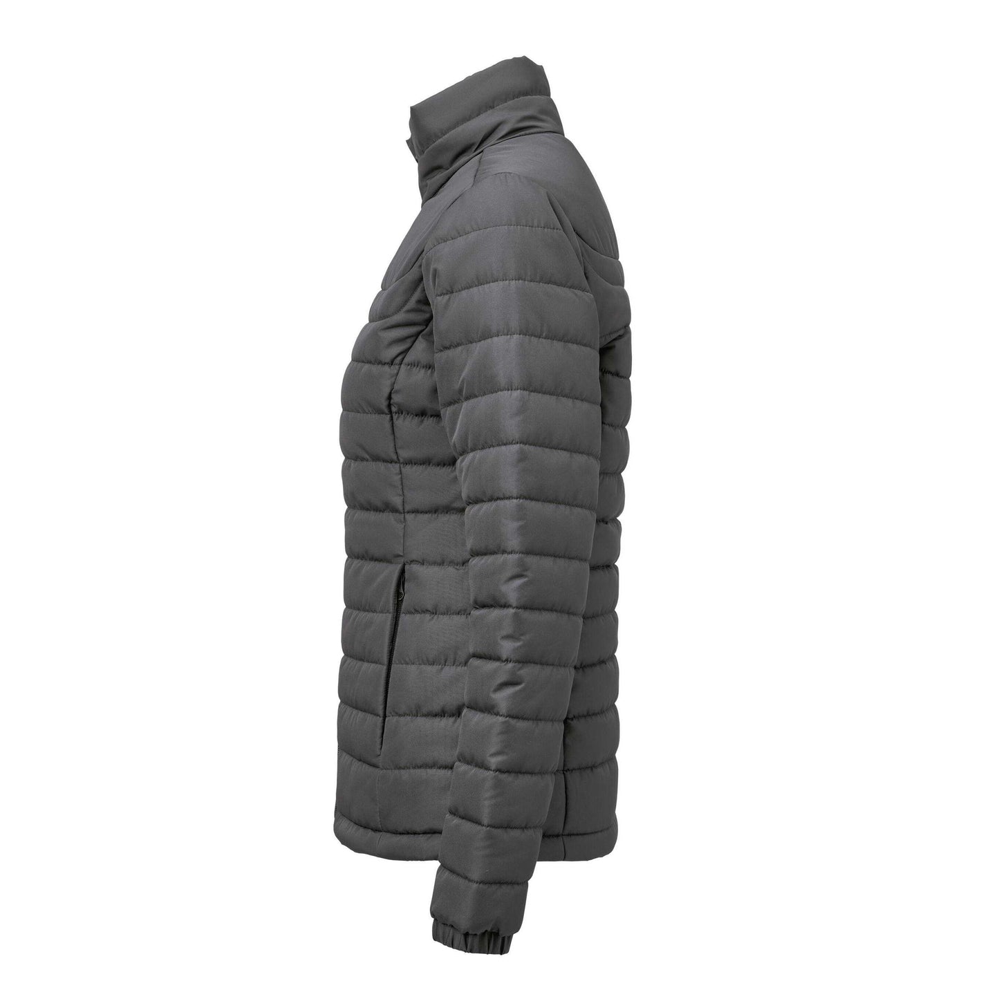Steel Grey - Side - James Harvest Womens-Ladies Arches Padded Jacket
