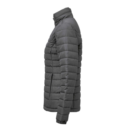 Steel Grey - Side - James Harvest Womens-Ladies Arches Padded Jacket