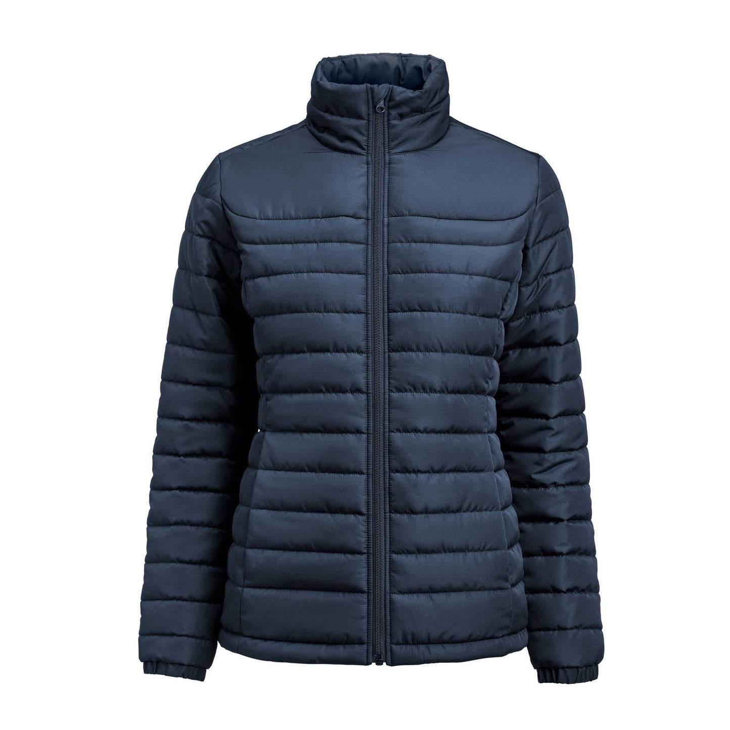 Navy - Front - James Harvest Womens-Ladies Arches Padded Jacket