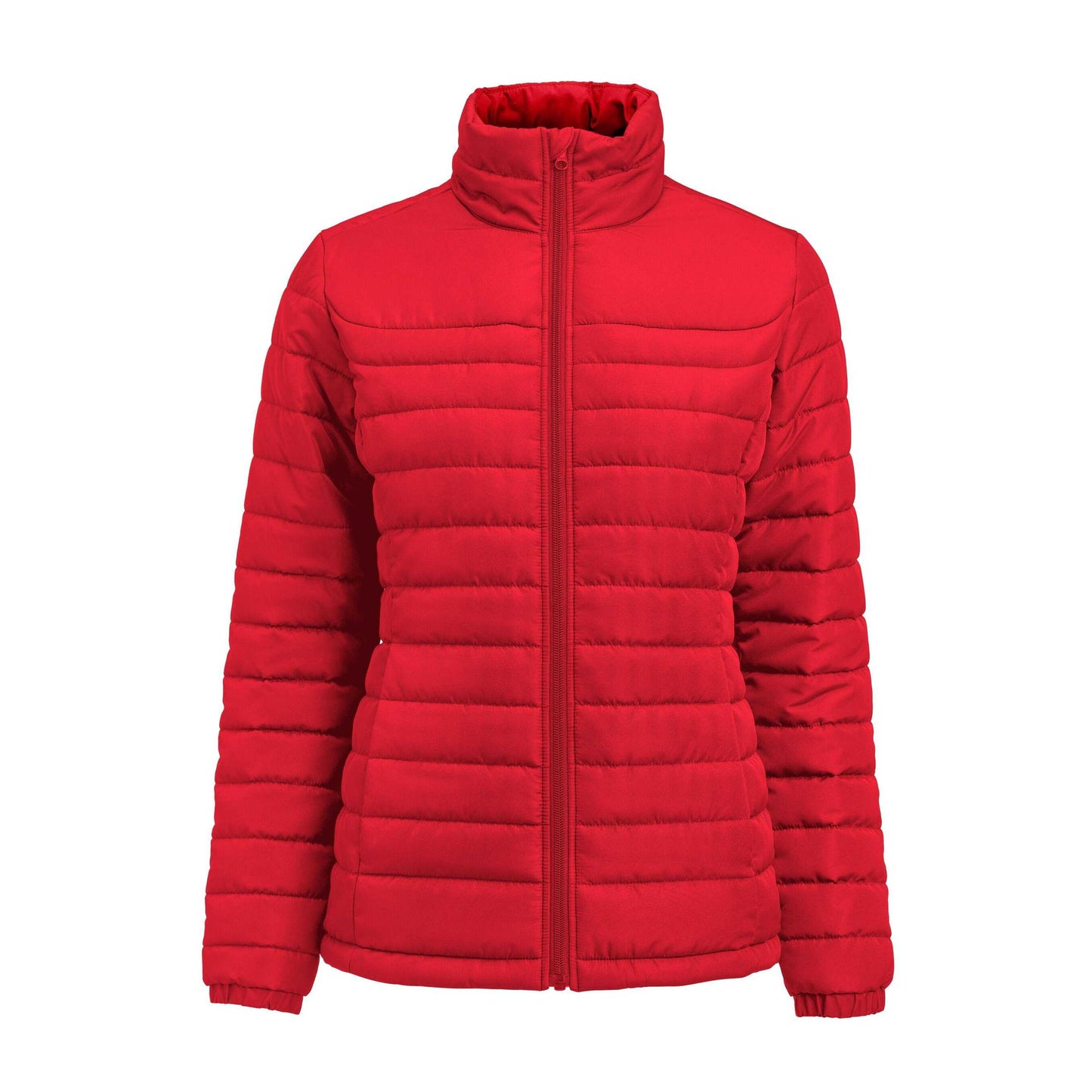 Red - Front - James Harvest Womens-Ladies Arches Padded Jacket