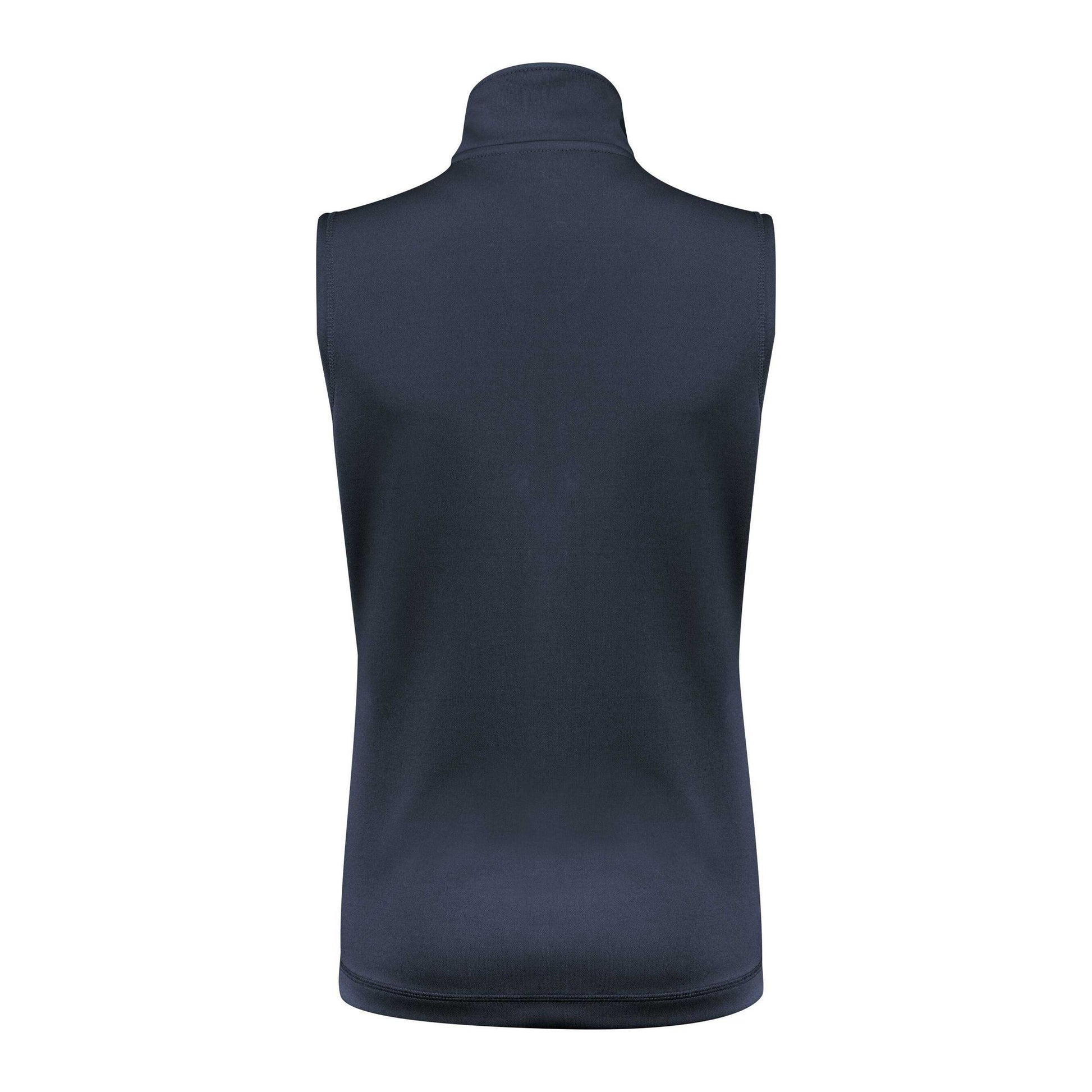 Navy - Back - Printer Womens-Ladies Powerslide Gilet