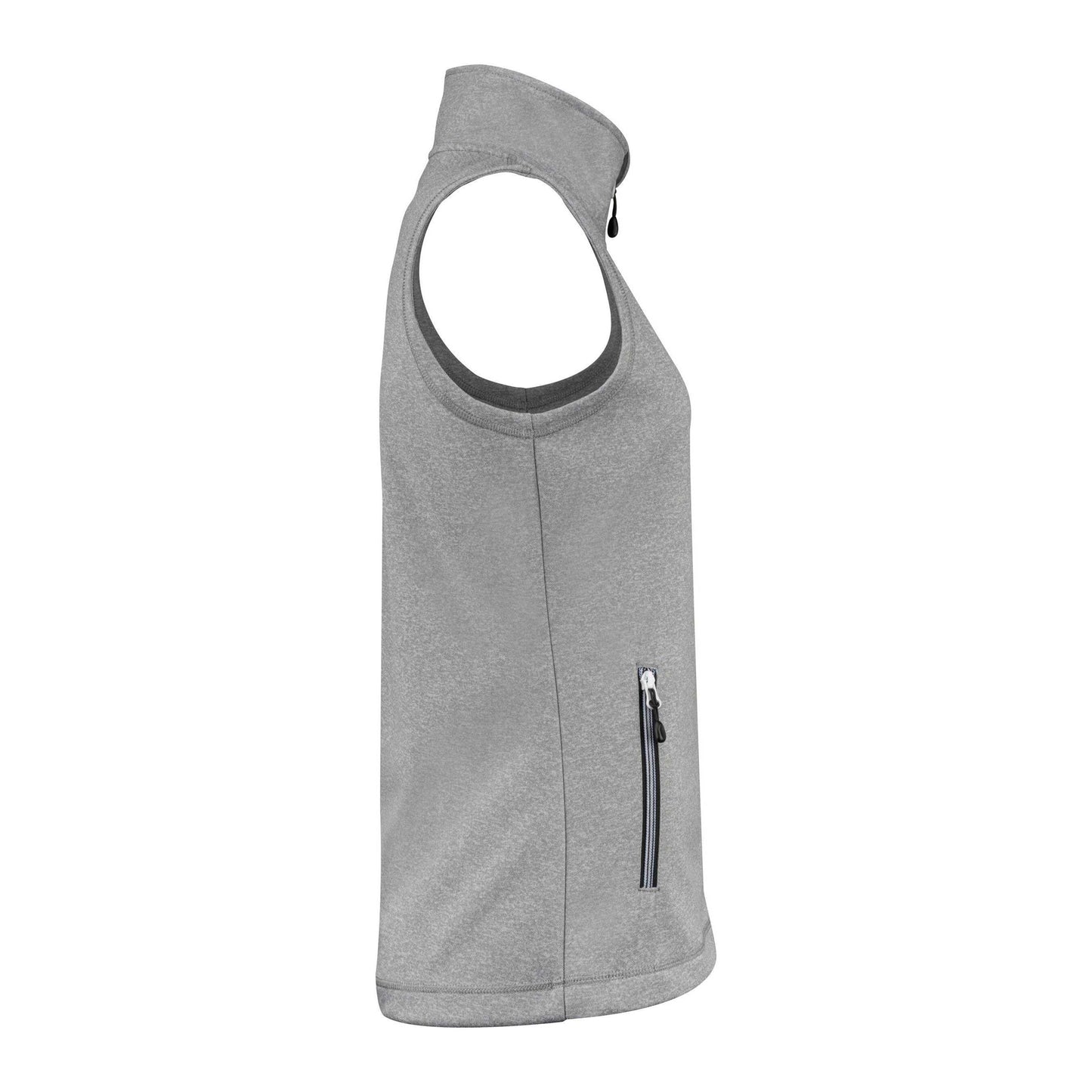 Grey Melange - Side - Printer Womens-Ladies Powerslide Gilet