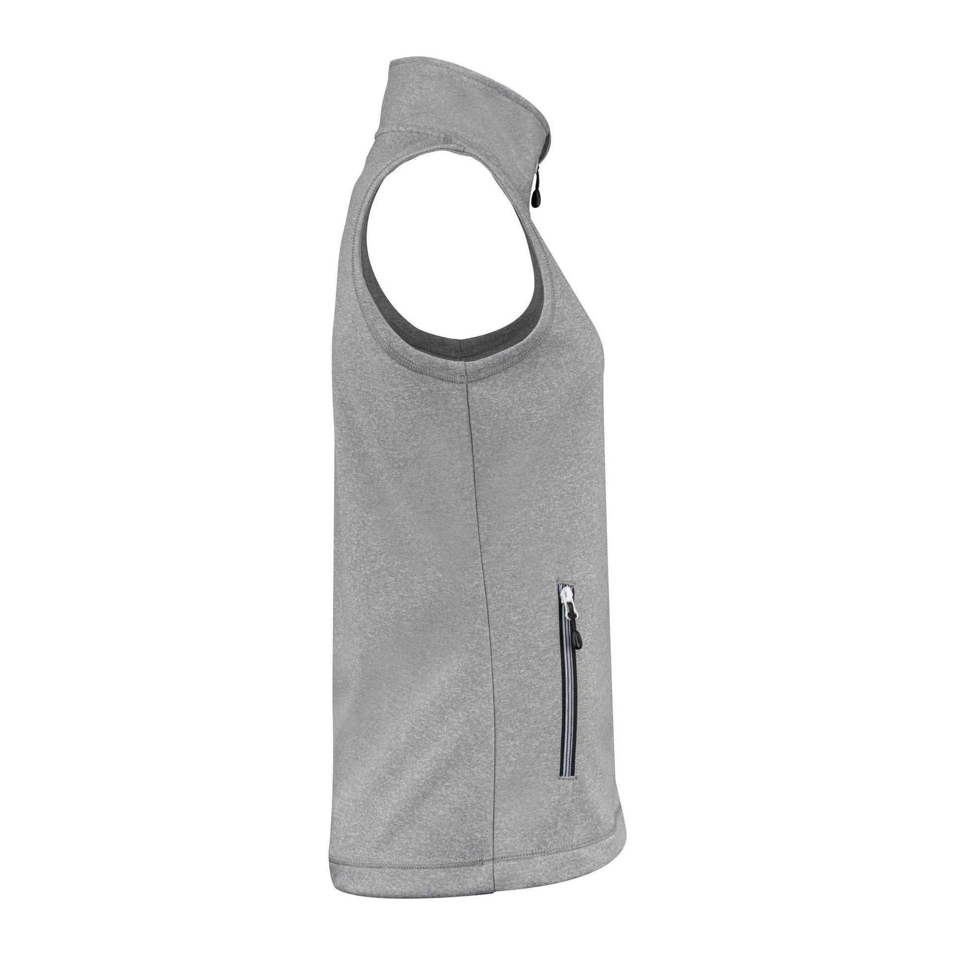 Grey Melange - Side - Printer Womens-Ladies Powerslide Gilet