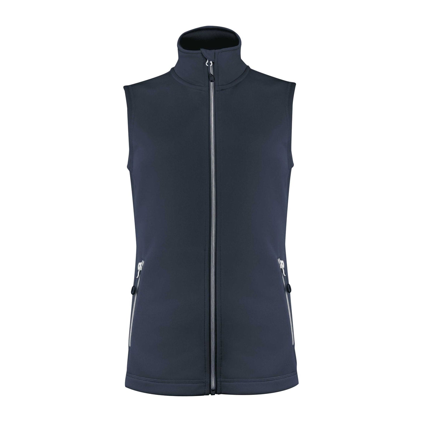 Navy - Front - Printer Womens-Ladies Powerslide Gilet