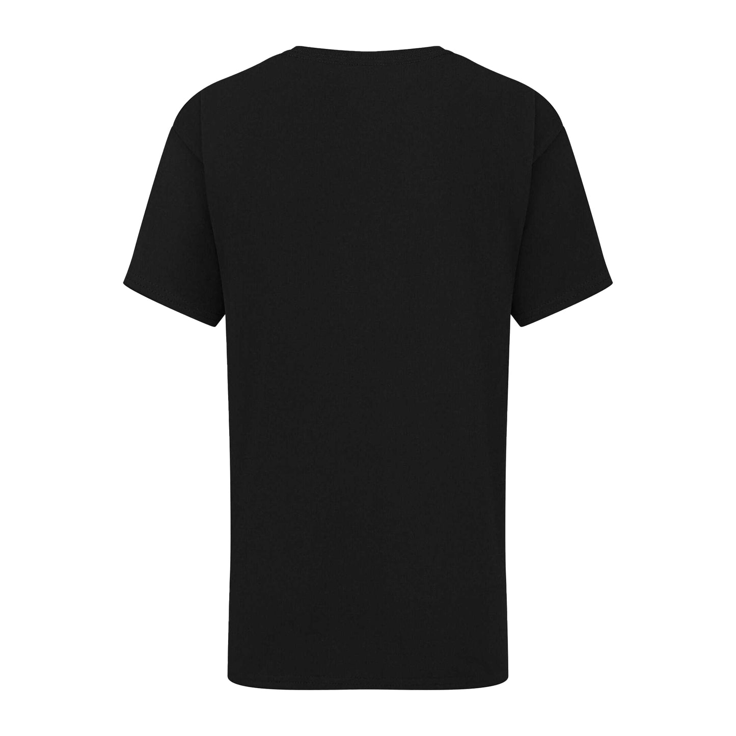 Black - Back - Fruit of the Loom Childrens-Kids Iconic 195 T-Shirt