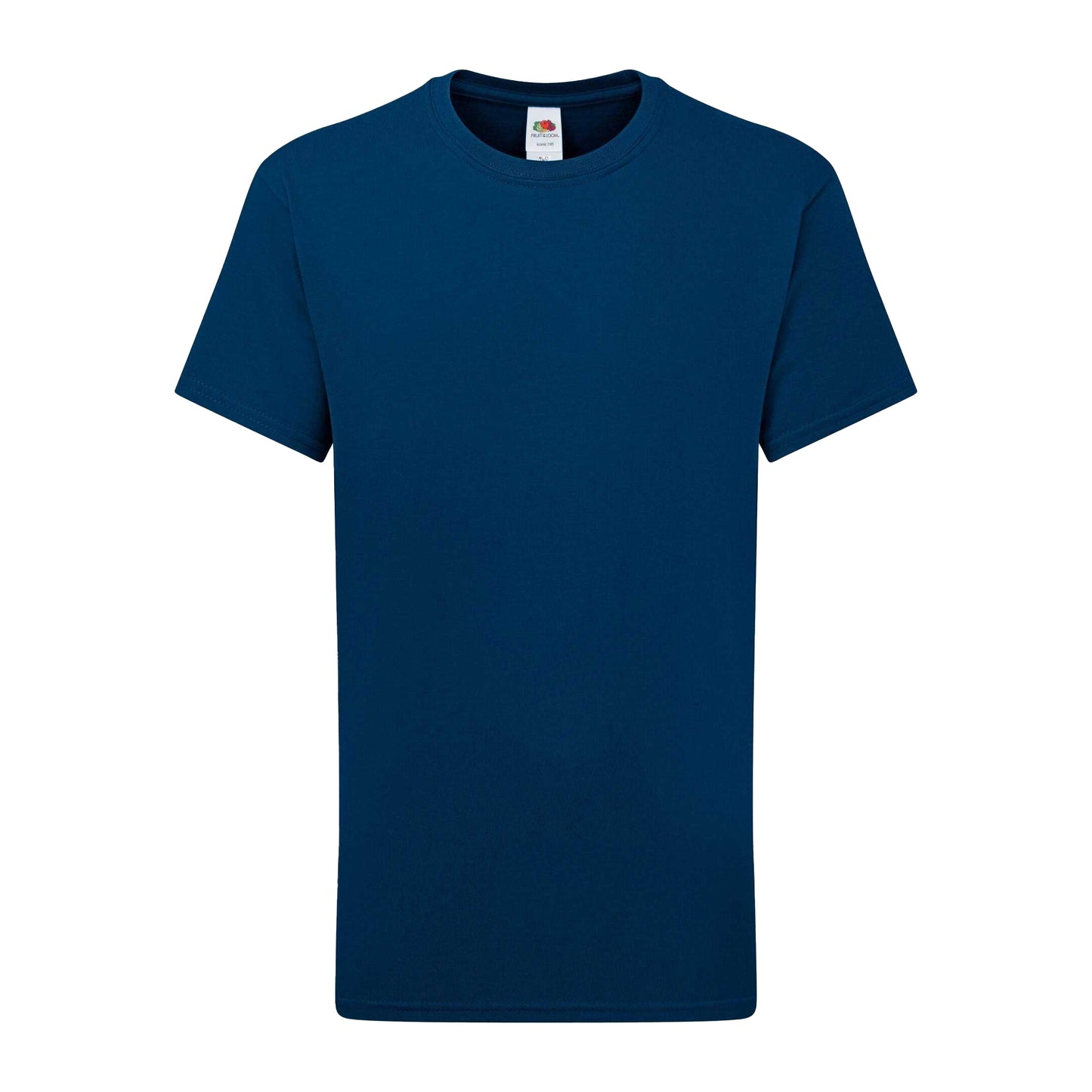 Mountain Blue - Front - Fruit of the Loom Childrens-Kids Iconic 195 T-Shirt